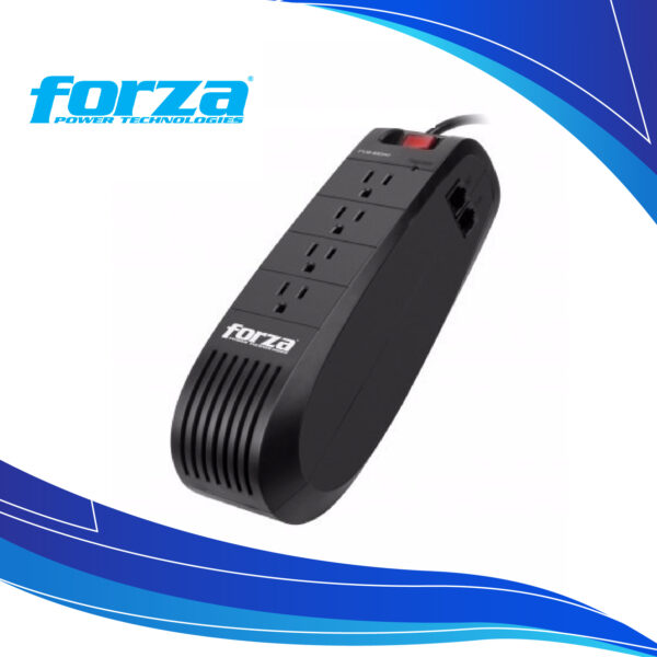 Regulador de Voltaje Automático Forza FVR-1001 | Multitoma Regulador de voltaje para pc